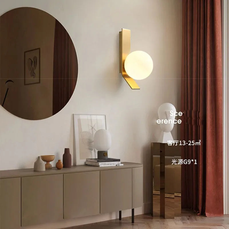 Modern Moon Ball Wall Lamp - Stylish Indoor Lighting for Any Space