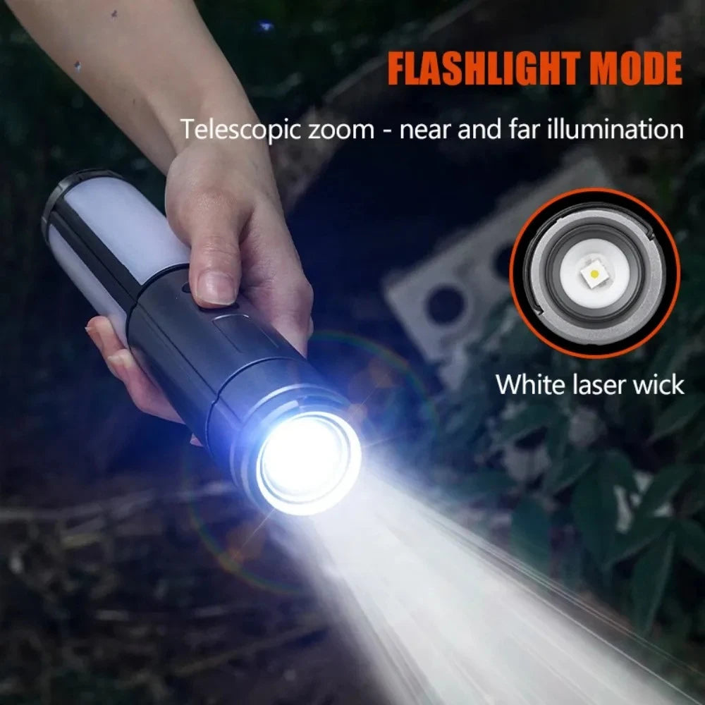 ESMARTER 2-in-1 Rechargeable Lantern & Flashlight for Campers