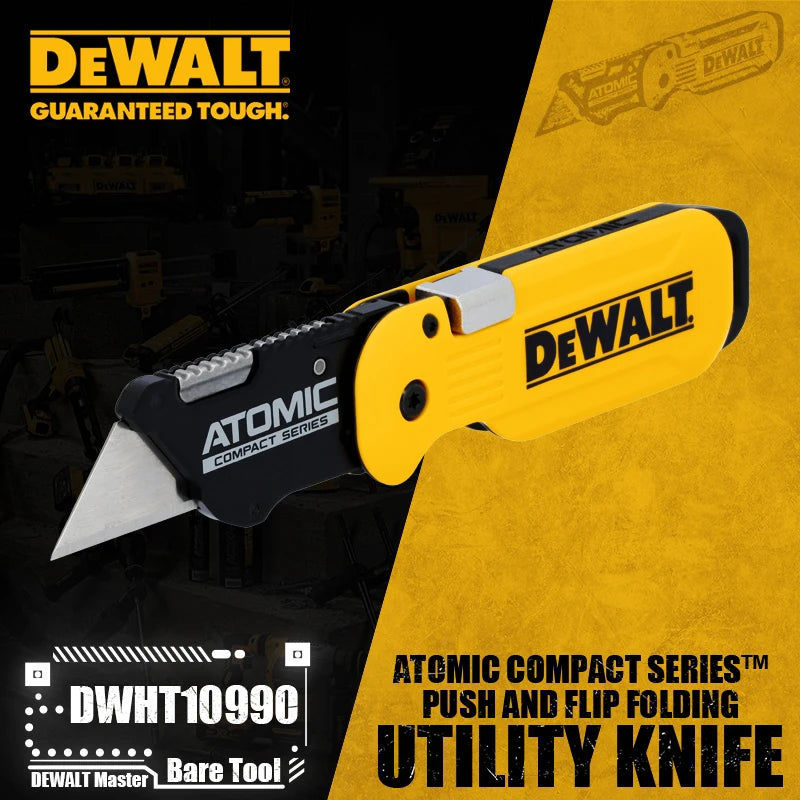 DEWALT Atomic Compact Folding Utility Knife - One-Handed Operation