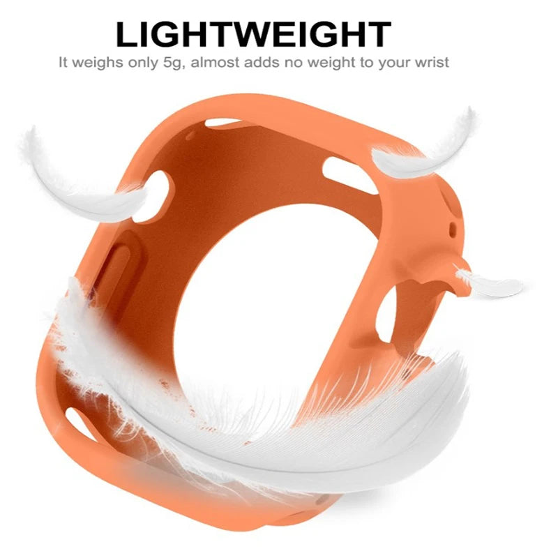 Shockproof Soft Silicone Cover for Apple Watch Ultra 49mm - TPU Bumper