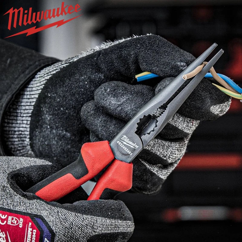 Milwaukee 8-Inch Long Nose Pliers - Versatile & Durable Tool