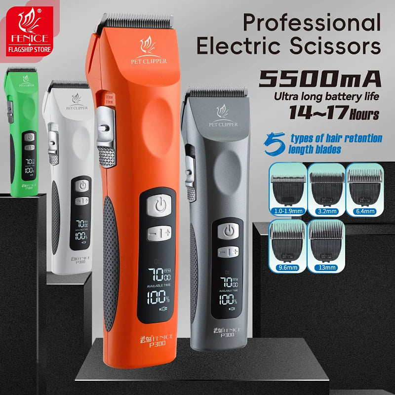 Fenice Cordless Rechargeable Pet Clipper - Professional Grooming Tool
