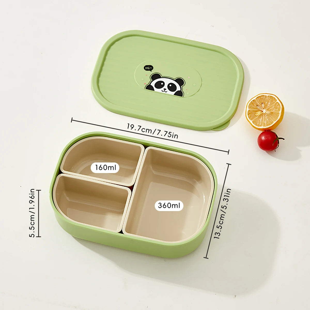 3-Compartment Food Storage Box for Fresh Keeping | Kitchen Organizer