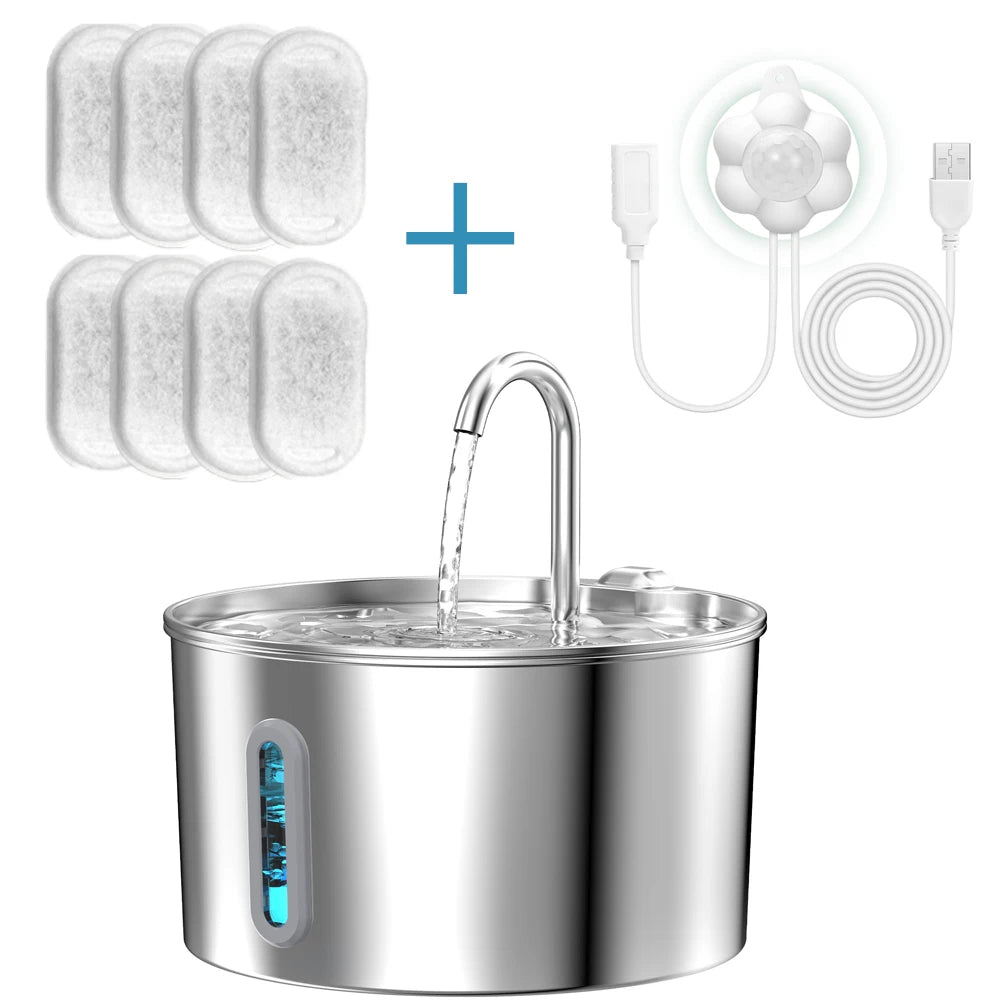 ZKYJ Automatic Cat & Dog Water Fountain | Stainless Steel Design