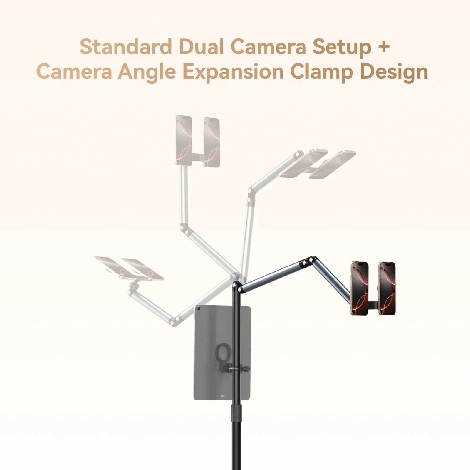 TELESIN Magnetic Phone Stand - Adjustable for Perfect Streaming