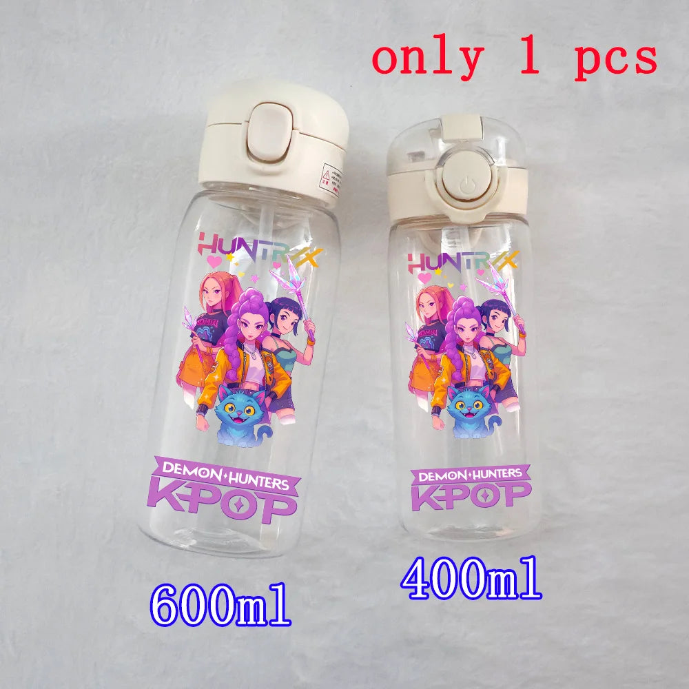 K-Pop Large Capacity Water Bottle - 400ML to 600ML for Fans