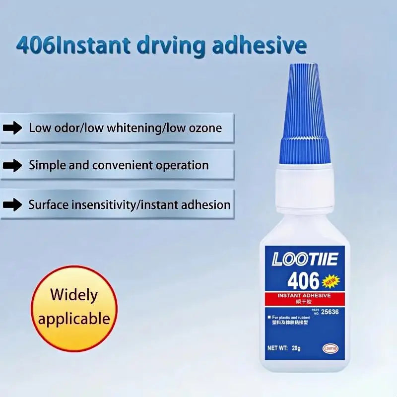 406 Multi-Purpose Super Glue - Quick Dry Strong Bond for Repairs
