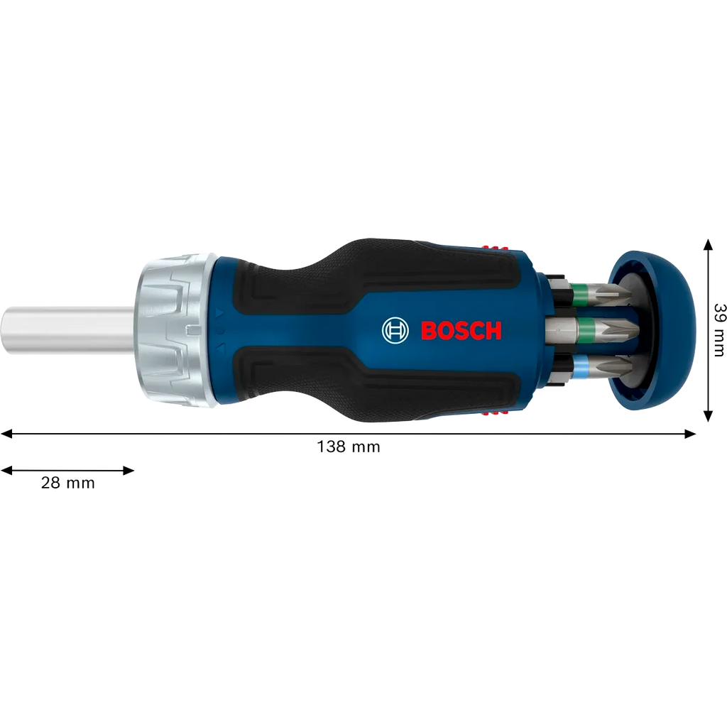 Bosch Stubby Ratchet Bit Screwdriver Set - High Power & Precision