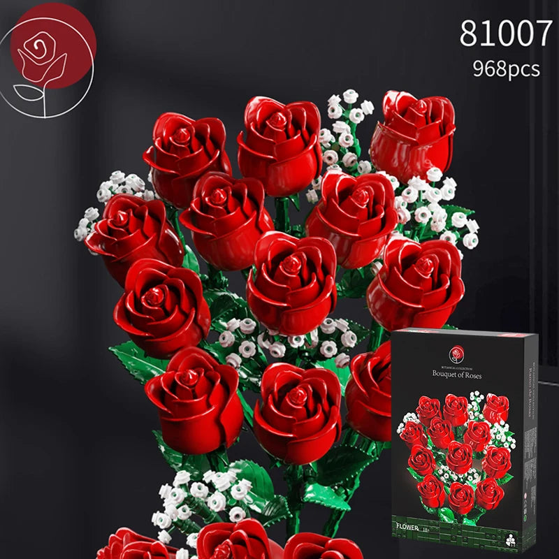 Creative Icon Rose Bouquet 10328: Stunning Artificial Flower Set