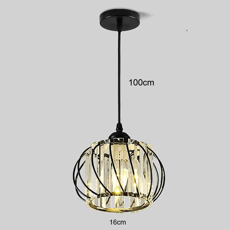 Luxury Crystal Chandelier - Modern LED Pendant Light for Dining Room