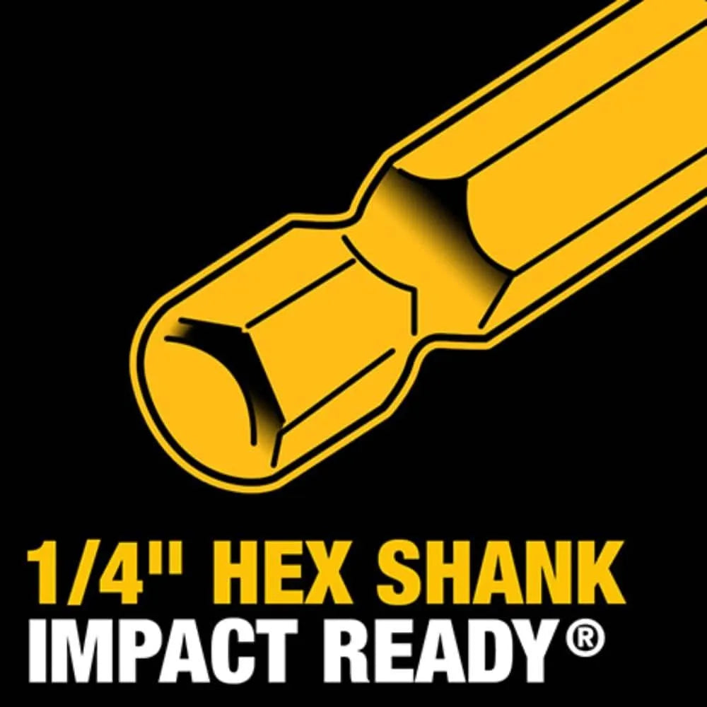 DEWALT 12-PC Black and Gold Metal Drill Bit Set - Impact Ready Performance