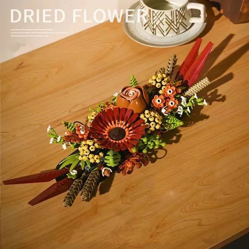 Creative 8-Bouquet Set: Eternal Roses, Orchids & Succulents for Kids