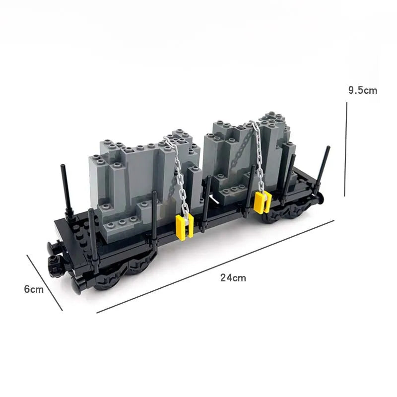 XQ MOC Train Carriage Building Blocks - Eco-Friendly Play Set