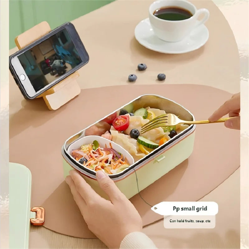 HOMEFISH Electric Lunch Box - Portable Food Warmer with 900ml Capacity