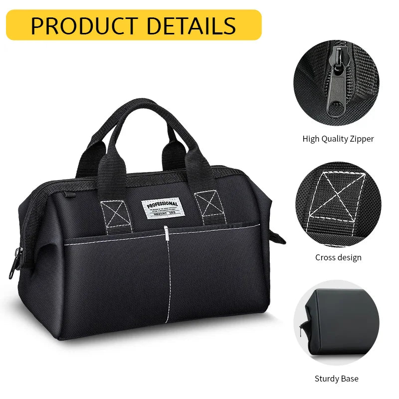 WINHUNT 12-Inch Wide Mouth Portable Tool Organizer Handbag