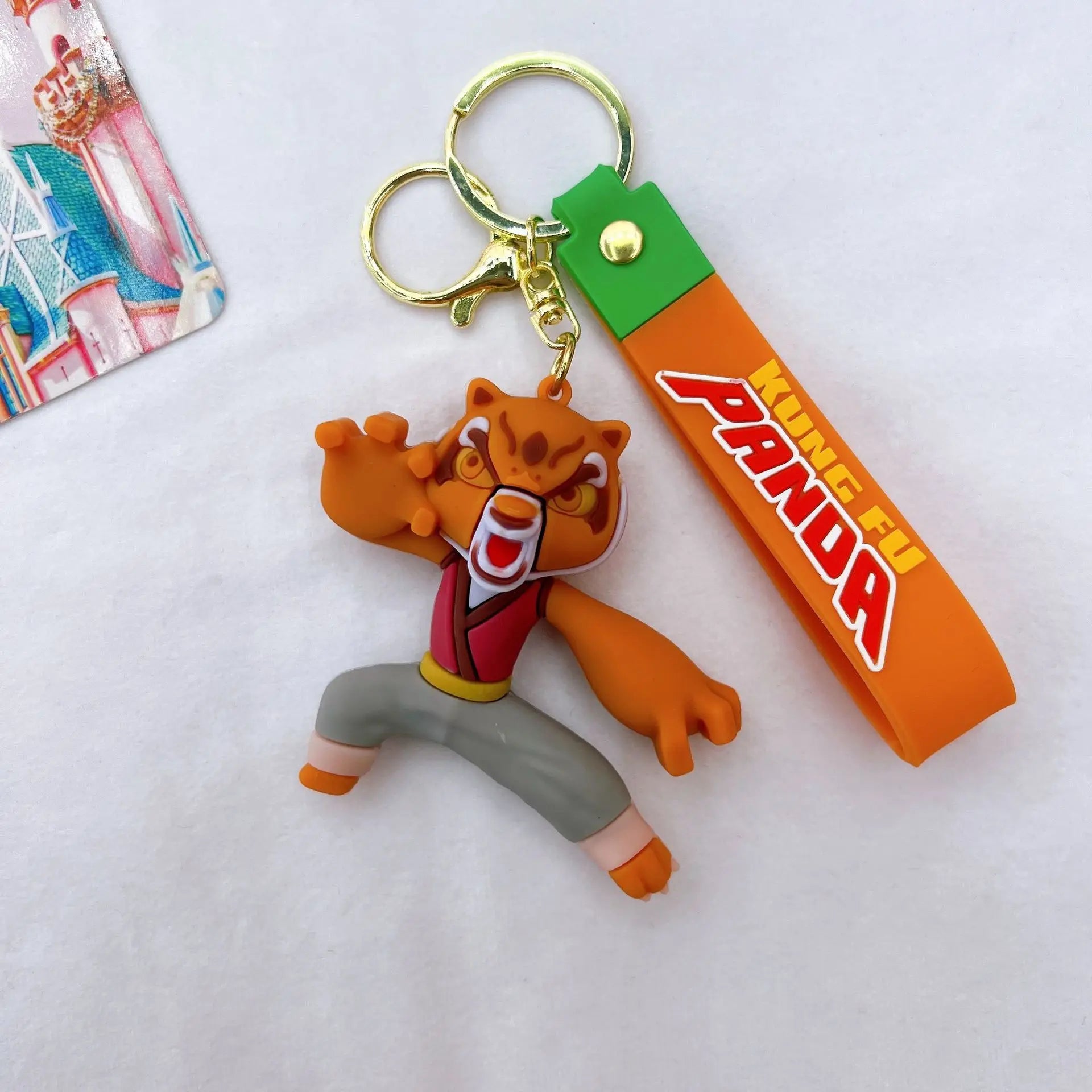 Cute Kung Fu Panda Keychain - Stylish Bag Pendant & Car Decoration