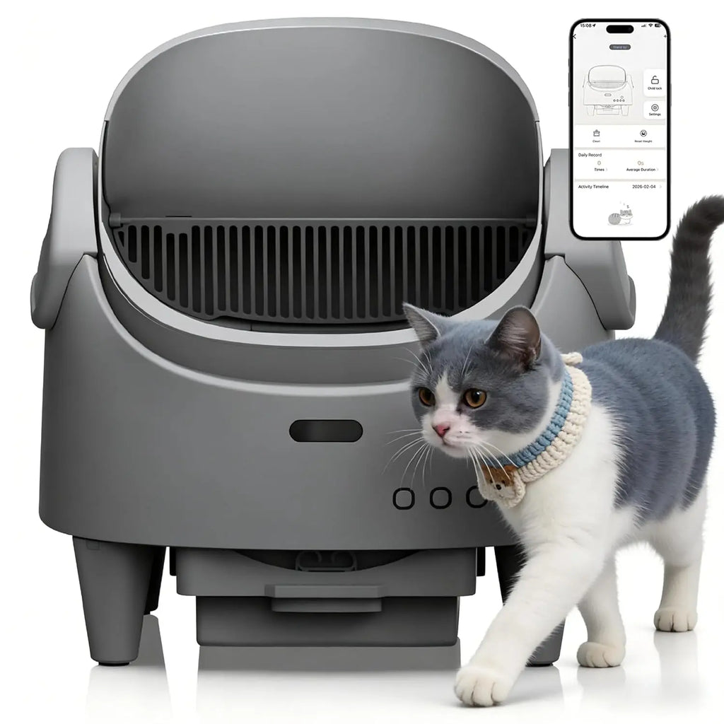 Automatic Self-Cleaning Cat Litter Box with Smart App Control