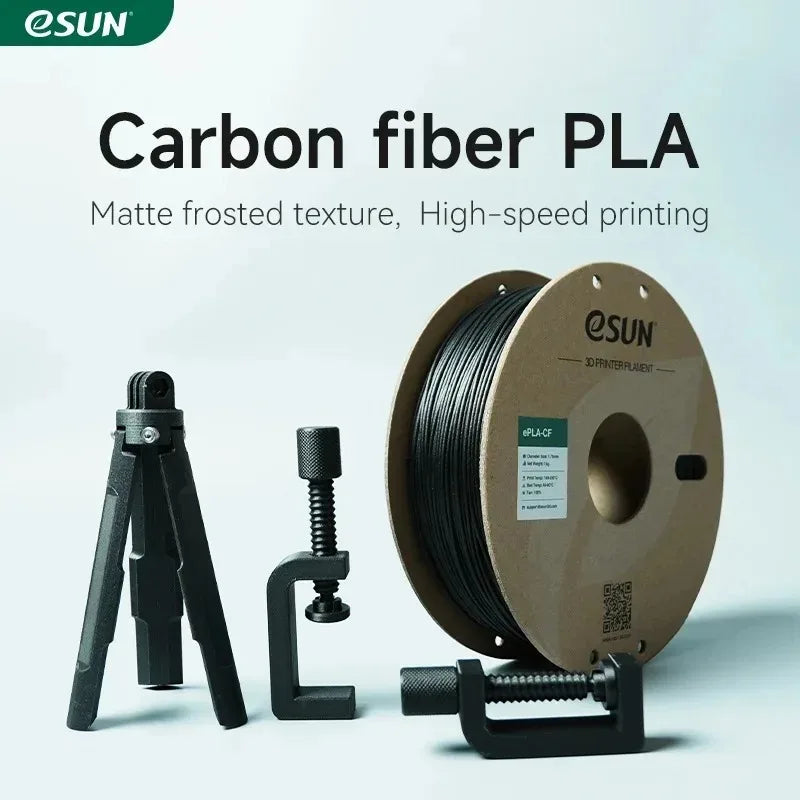 eSUN Carbon Fiber PLA Filament - High Strength 1KG 1.75MM for 3D Printing