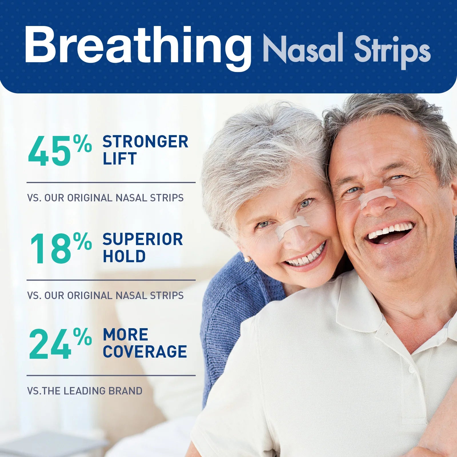 30/60/90 Pcs Anti-Snoring Nasal Strips for Better Sleep & Breathing