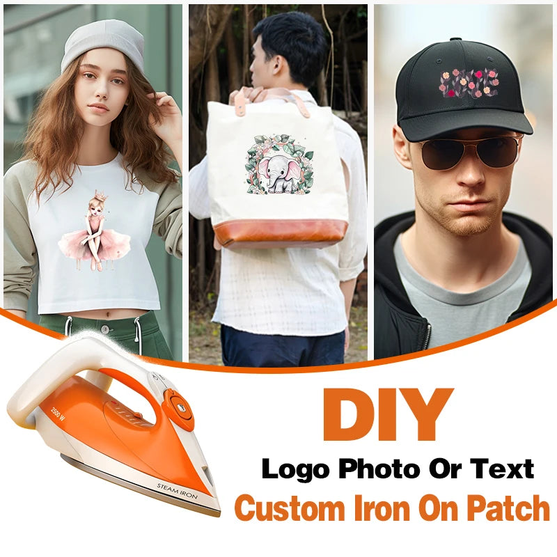 Custom Heat-Sensitive Iron-On Badges | Personalized Logo Patches