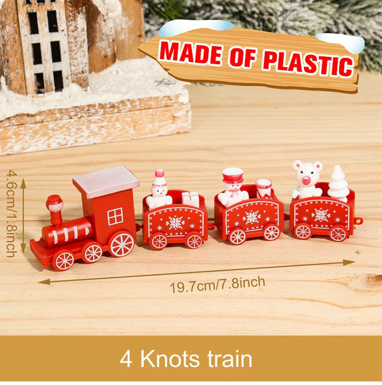 Christmas Train Ornament – Festive Wooden & Plastic Holiday Decor