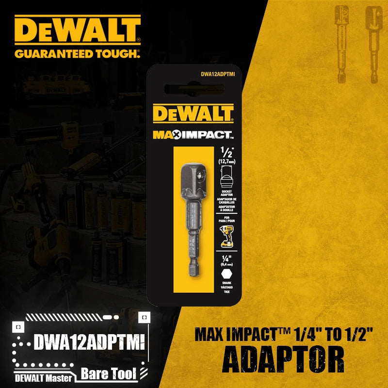 DEWALT MAX IMPACT™ 1/4" to 1/2" & 3/8" Adaptor Power Tool Accessory
