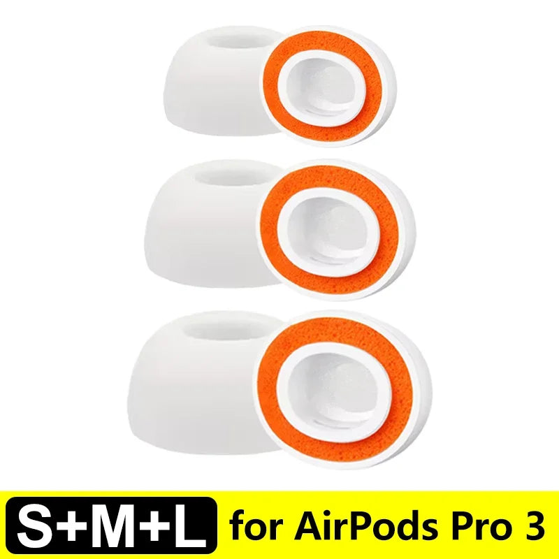 Premium Memory Foam Eartips for AirPods Pro 3 - Soft Comfort Fit