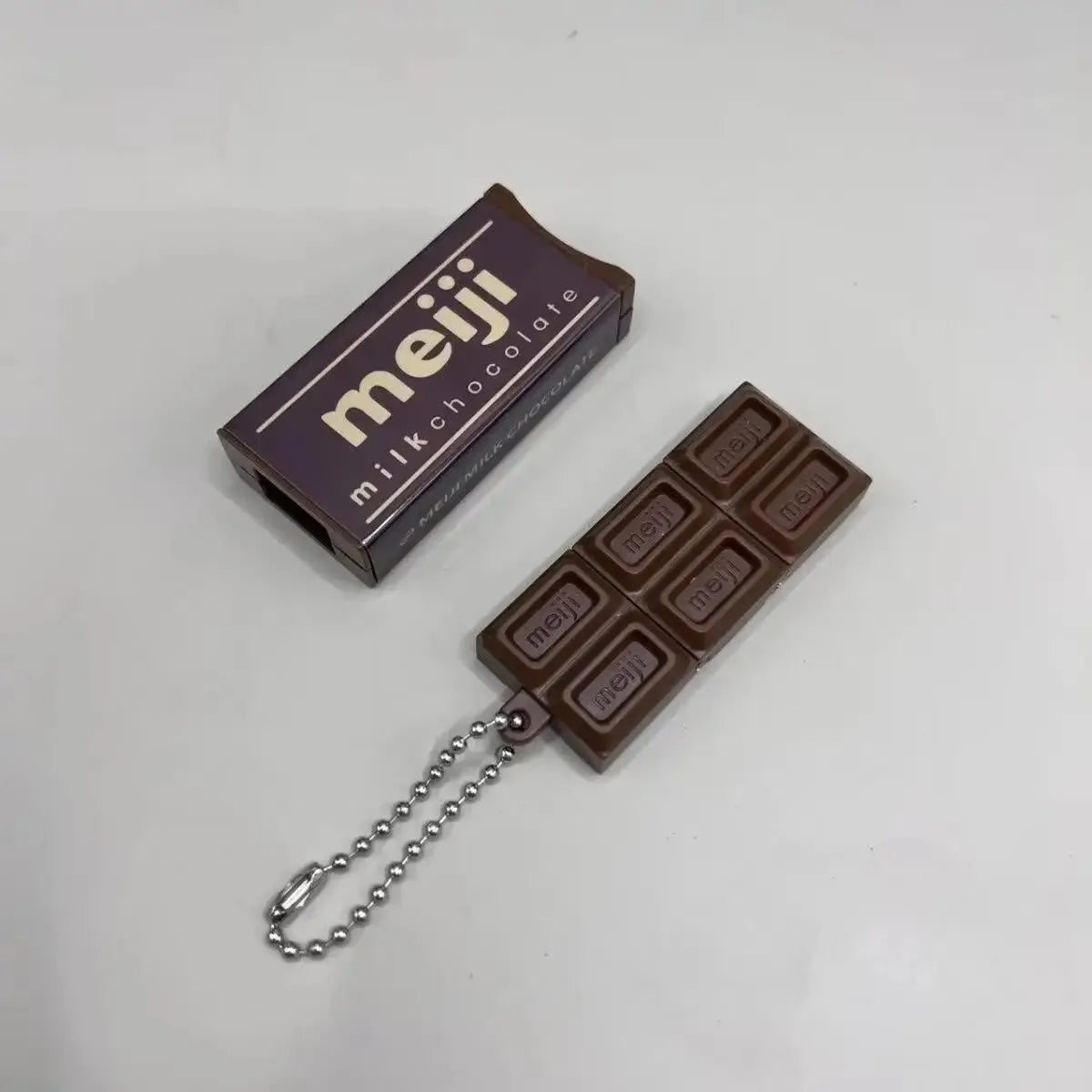 Creative Japanese Simulated Chocolate Fidget Keychain Pendant - Stress Relief