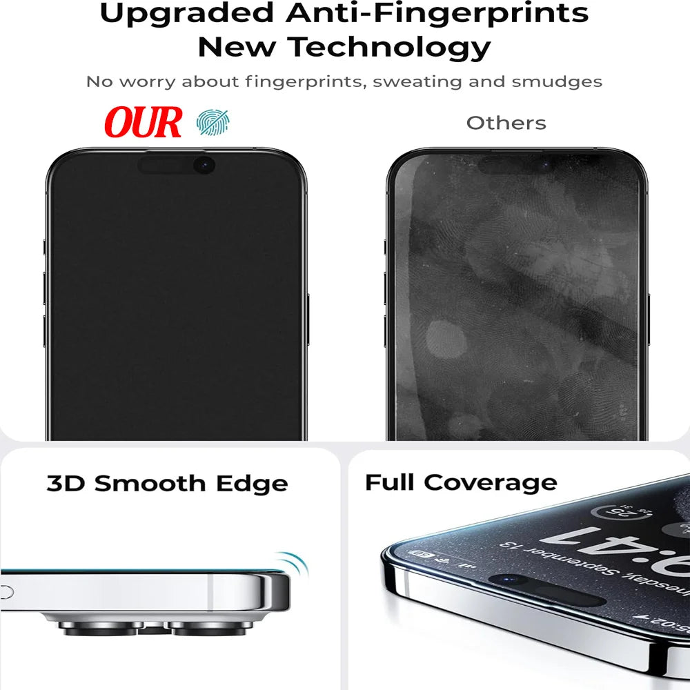 Premium Tempered Glass Screen Protector for iPhone 11-17 Models