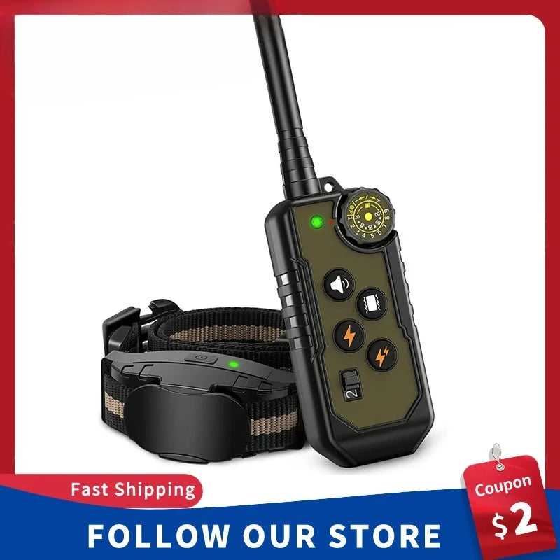Rechargeable Electric Dog Training Collar - Vibration & Sound Control