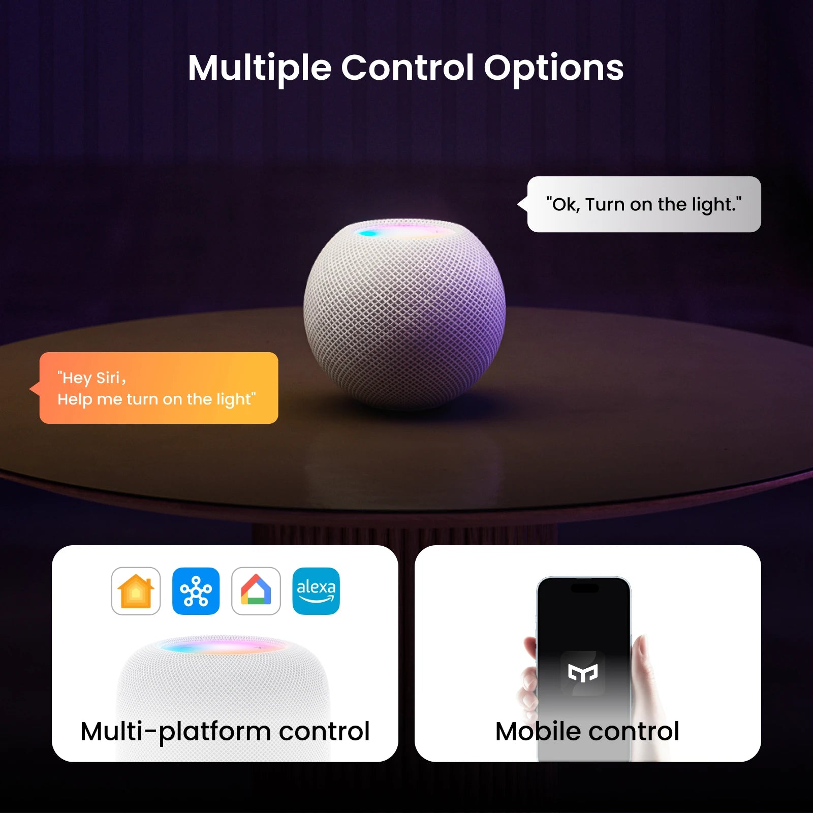 Yeelight Smart LED Bulb D1 - Dimmable WiFi Adjustable Color Temperature