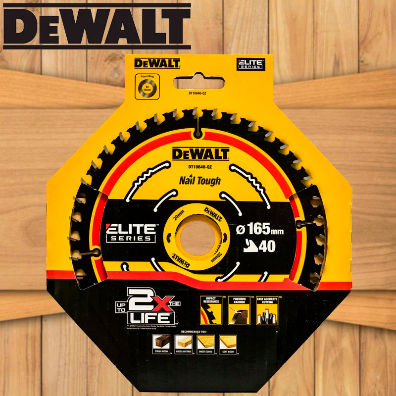 DEWALT DT10640 Circular Saw Blade - 165MM Carbide Cutting Disc
