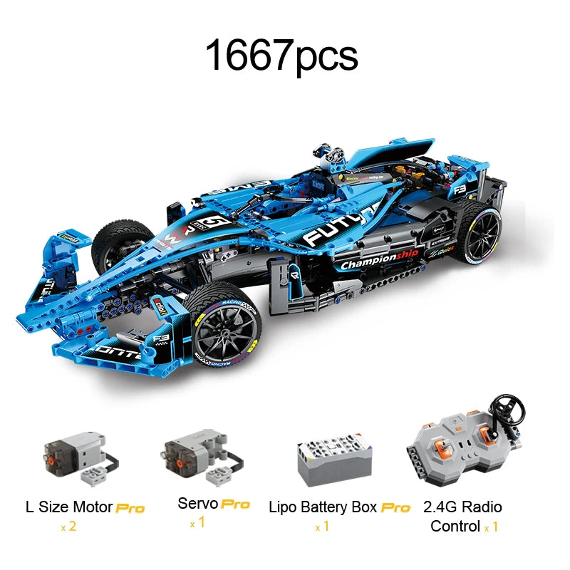 CADA 1667pcs Remote Control Sports Racing Car Building Blocks