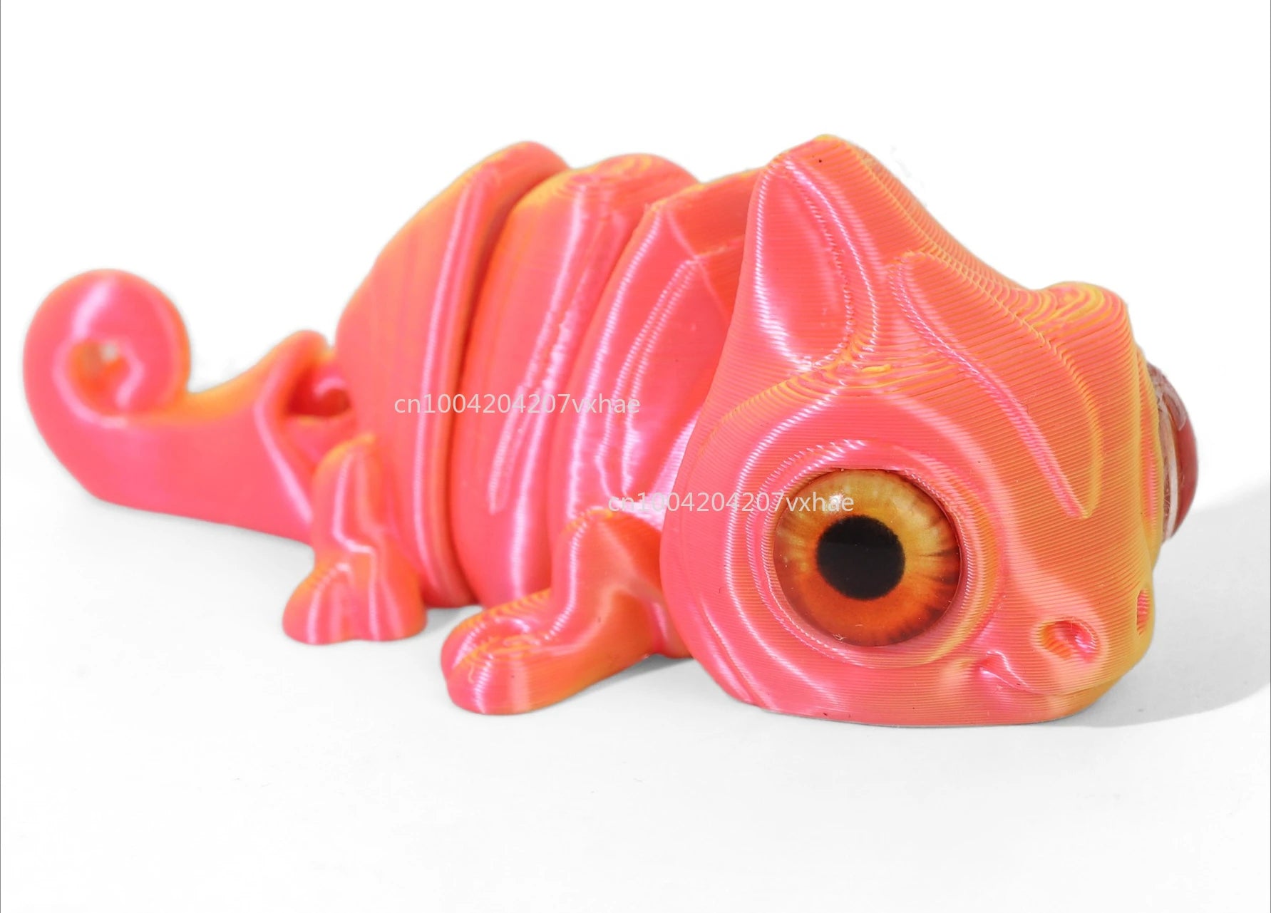 Multi-Joint 3D Printed Chameleon Figures - Unique Home Decor & Gift