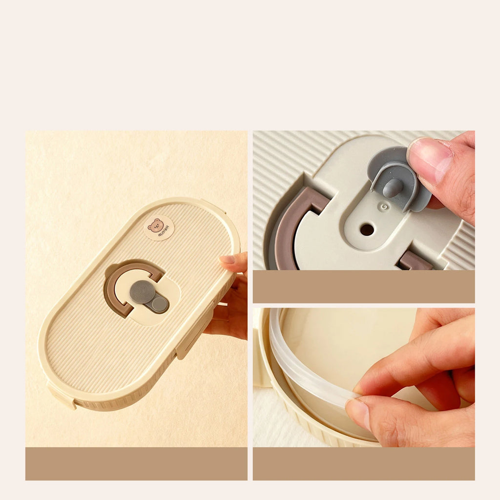 850ML Stainless Steel Thermal Bento Lunch Box - Perfect for Kids