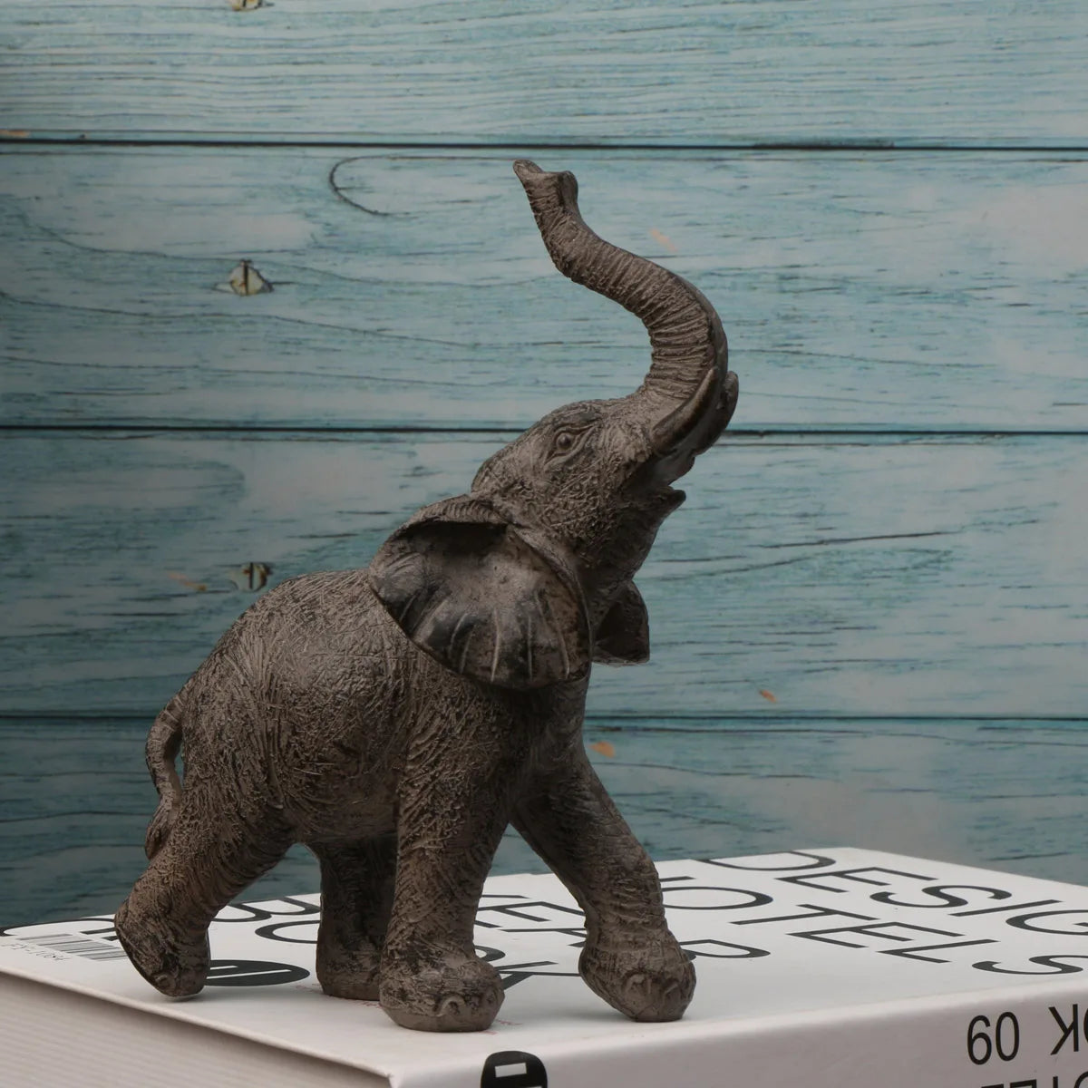 Elegant Elephant Statues for Home & Office Decor - Set of 2