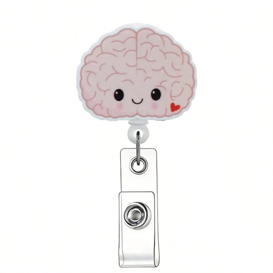 Cute Medical-Themed Retractable Badge Reel for Healthcare Professionals
