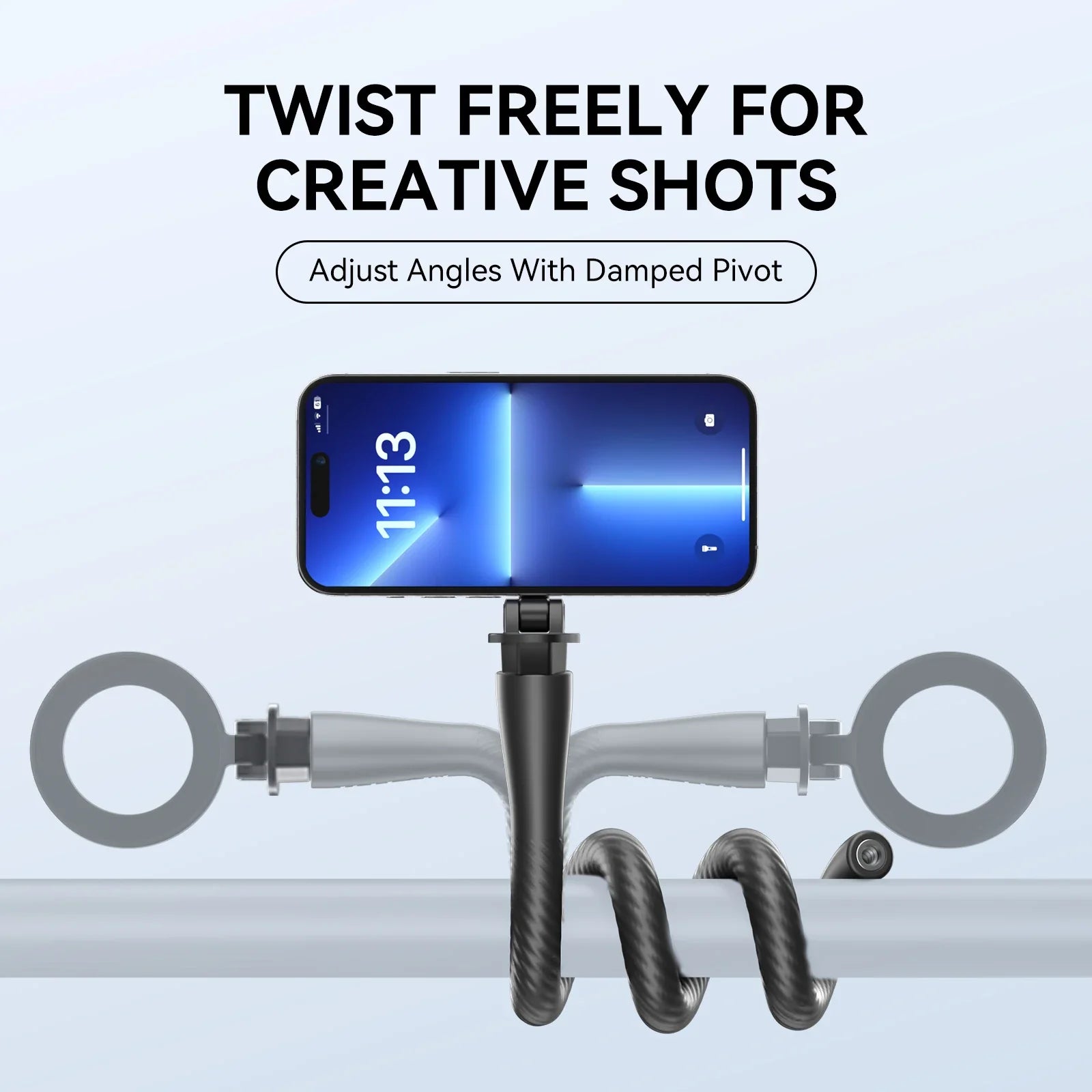 TELESIN Magnetic Phone Mount - Flexible & Secure for Any Smartphone