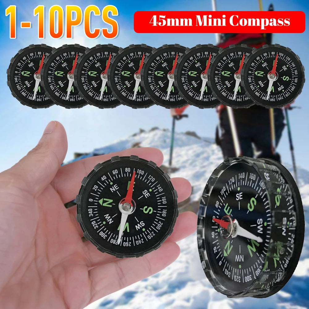 Portable Mini Compass - 45MM Handheld Navigation Tool for Outdoor Adventures