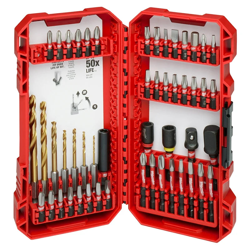 Milwaukee 50PC SHOCKWAVE Impact Duty Drill Bit Set - Ultimate Fit & Durability