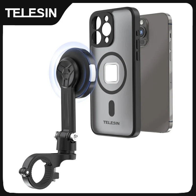 TELESIN 360° Rotating Phone Holder for Bikes & Motorcycles - Capture Every Ride