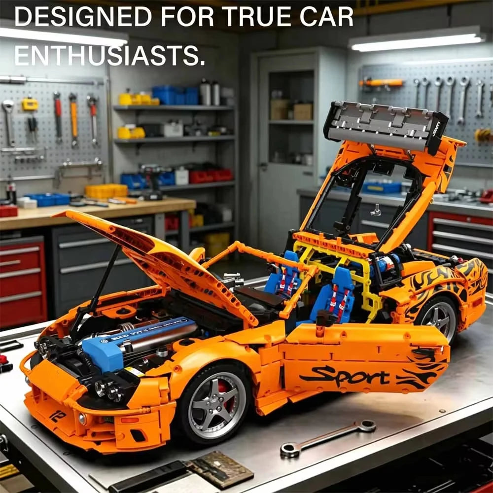 MOULD KING 4508 PCS Super Sports Car Building Blocks A80 Model Kit