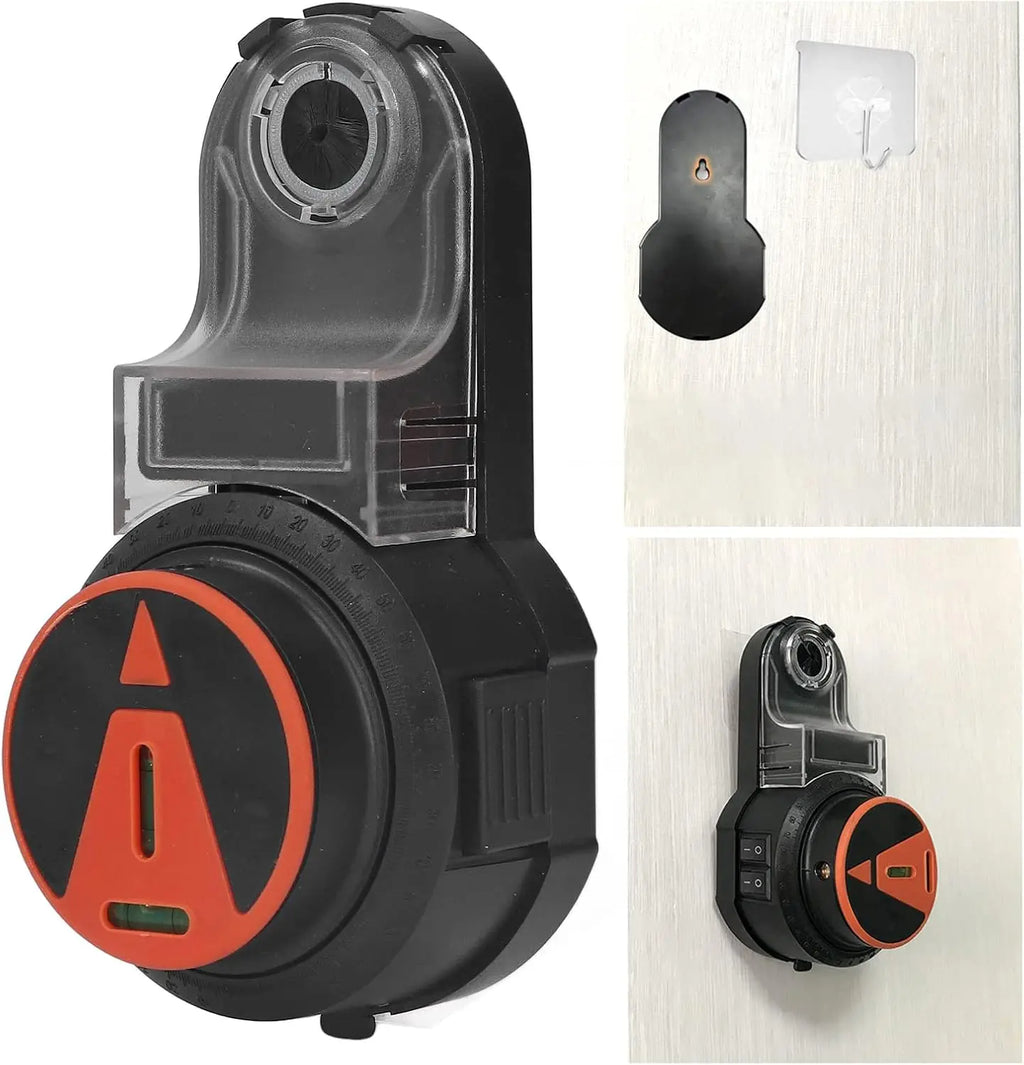 2-in-1 Drill Dust Collector with 360° Laser Level - Home DIY Tool