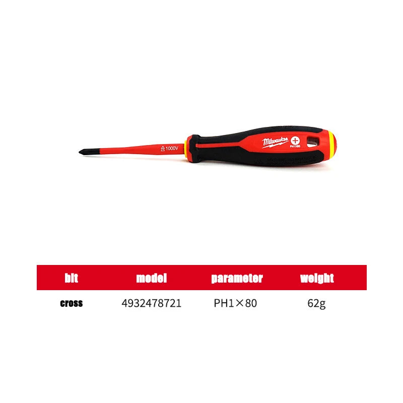 Milwaukee Insulated Magnetic Screwdriver Set – Versatile Electrician Tool