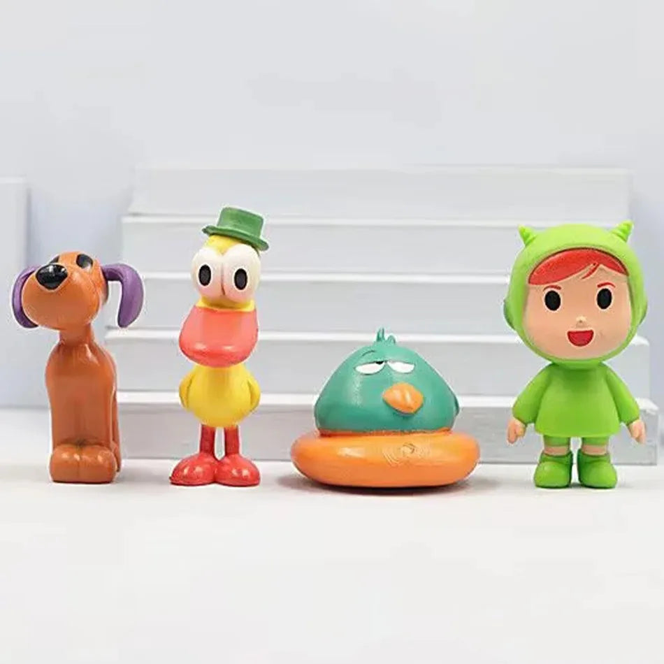 7Pc Pocoyo Animal Toy Set - Cute PVC Cartoon Figures