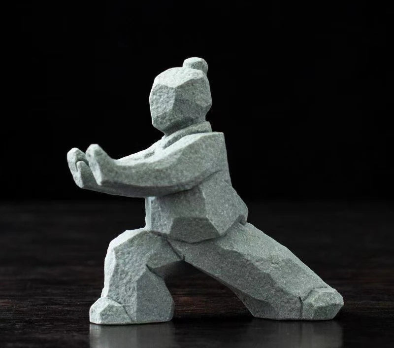 Artistic Tai Chi Warrior Figurine - Elegant Home Decor