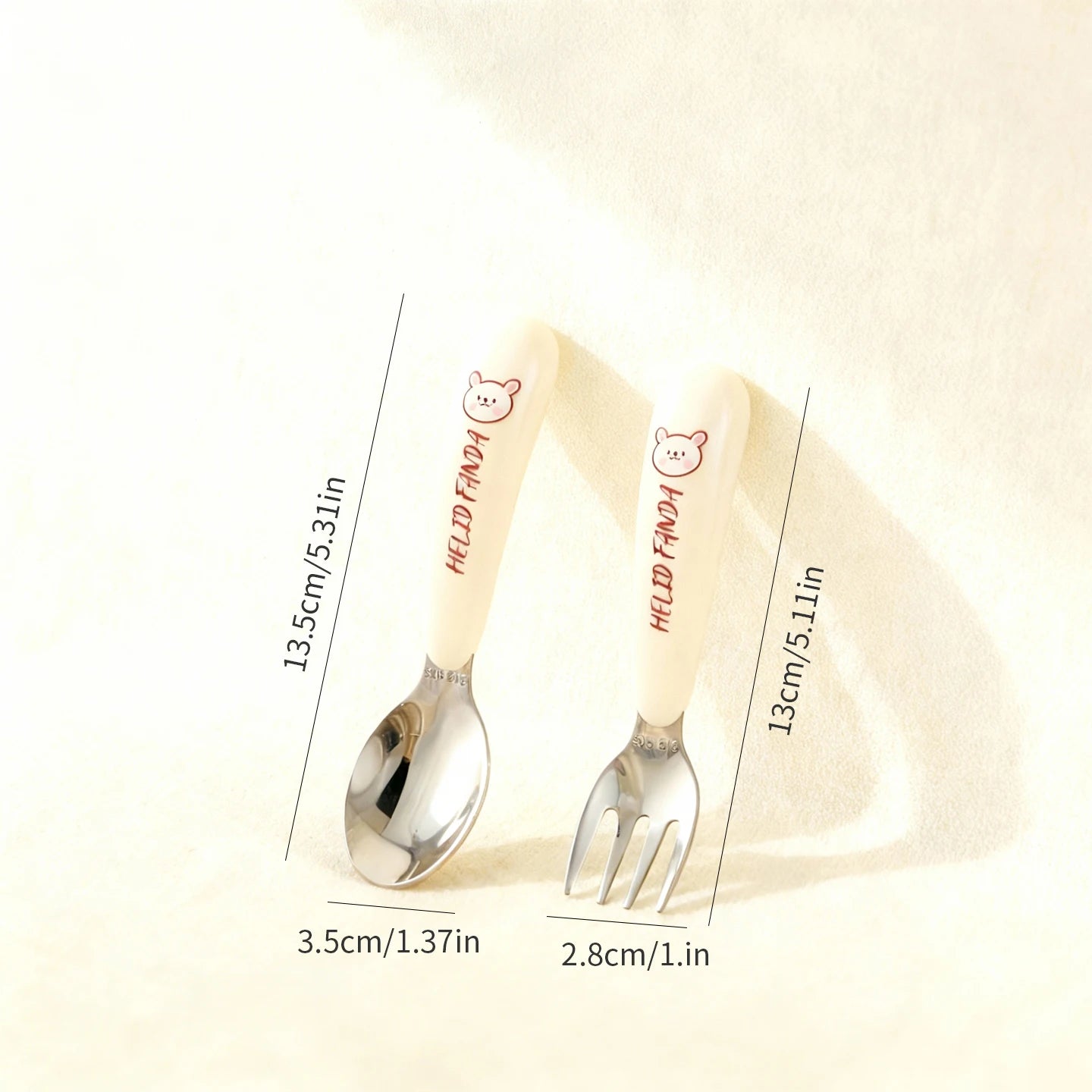 Kids Portable Stainless Steel Cutlery Set - Chopsticks, Spoon & Fork