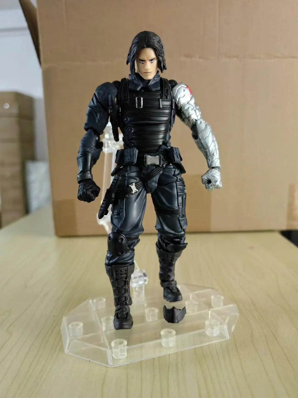Kaiyodo Winter Soldier Bucky Barnes Anime Action Figure - Collectible Toy