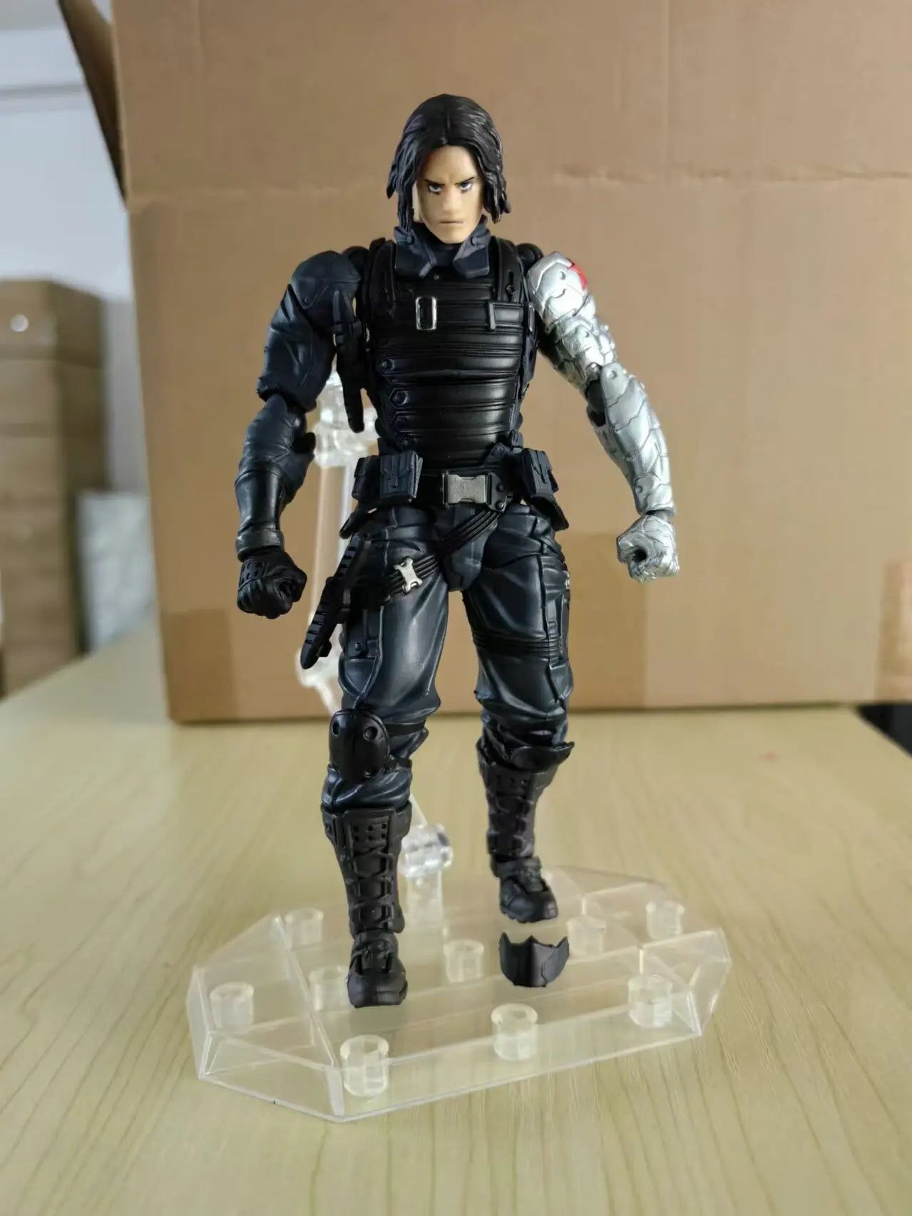 Kaiyodo Winter Soldier Bucky Barnes Anime Action Figure - Collectible Toy