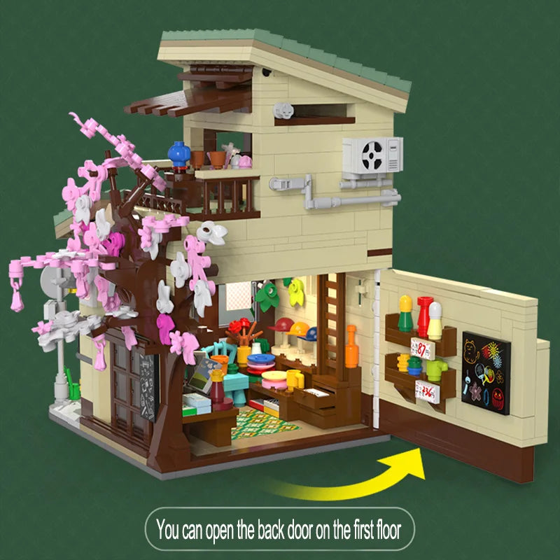 Cada LED City Japanese Grocery Store Building Blocks - Fun & Creative